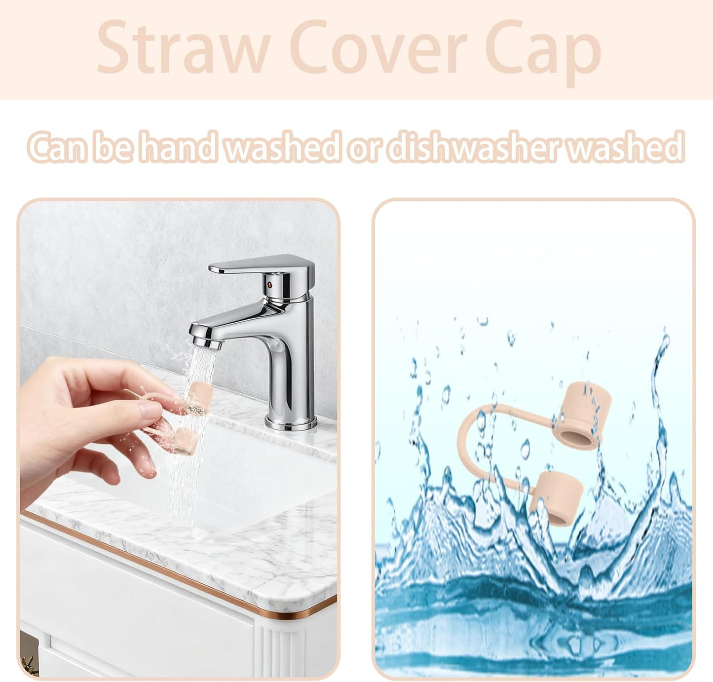 6PCS Silicone Straw Covers Caps Compatible with Stanley 30&40 Oz Tumbler Accessories Simple Straw Toppers Reusable Caps for Stanley Cup 10mm 0.4in Straws (Colorful 1)