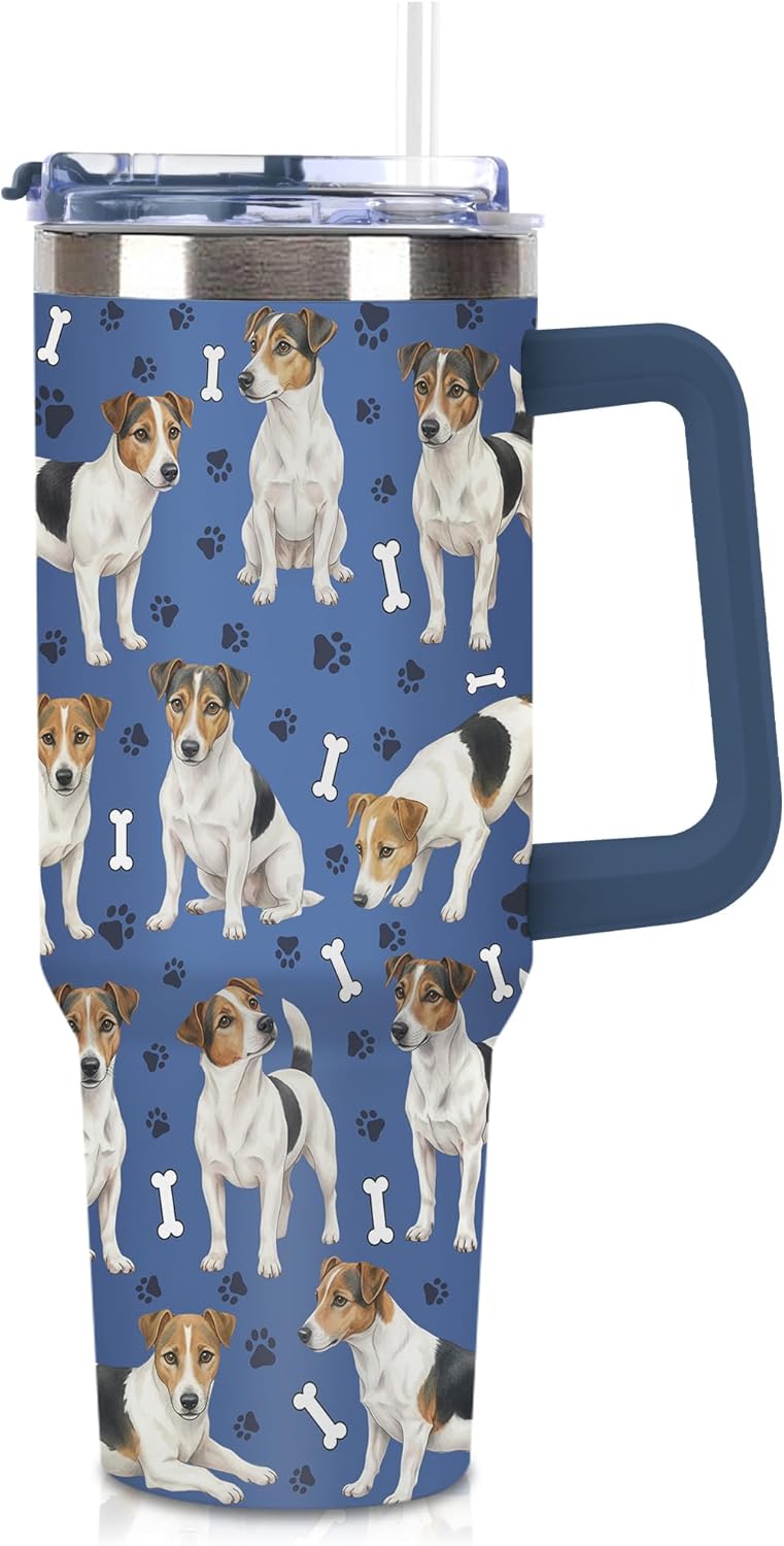Beagle Gifts for Women Men, 40oz Stainless Steel Insulated Tumbler Travel Cup Mug, Funny and Unique Beagle Gifts for Dog Lover - Colors B