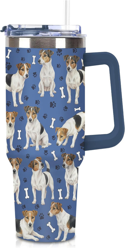 Beagle Gifts for Women Men, 40oz Stainless Steel Insulated Tumbler Travel Cup Mug, Funny and Unique Beagle Gifts for Dog Lover - Colors B