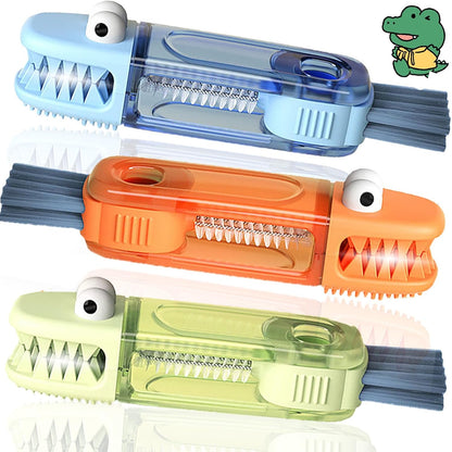 4 in 1 Cup Lid Cleaning Brush - Multifunctional Water Bottle Crevice Cleaning Brush, Portable Cup Lid Brush, Home Kitchen Crevice Brush Tools for Tiny Cup Lid Detail, Bottle Tight Spaces Cup (3 PCS)