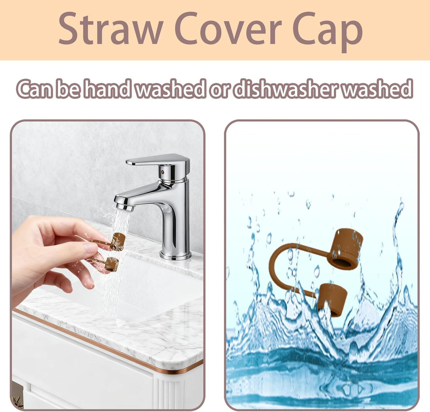 6PCS Silicone Straw Covers Caps Compatible with Stanley 30&40 Oz Tumbler Accessories Simple Straw Toppers Reusable Caps for Stanley Cup 10mm 0.4in Straws (Colorful 1)