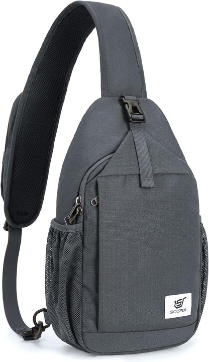 SKYSPER Sling Bag RFID Cross Body Bag Recycled Crossbody Backpack Travel Daypack