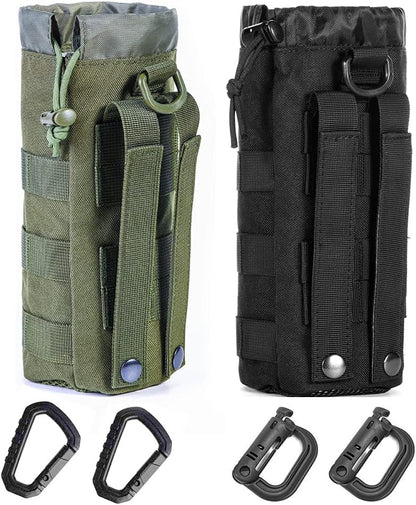 Upgraded Tactical Drawstring Molle Water Bottle Holder Tactical Pouches