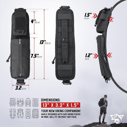 WYNEX Molle Tactical Pouches of Water Bottle Pouch Version, Tactical Accessories Backpack Strap Pouch Water Bottle Carrier Holder Molle Accessories for Backpacks