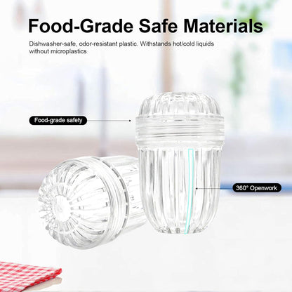 2-Pack Fruit Infuser Inserts for Wide Mouth Water Bottles, Leak-Proof Herb & Tea Strainer, BPA-Free Reusable Diffuser Compatible with 32-40oz Tumblers (Ice Cube Compatible) ﻿