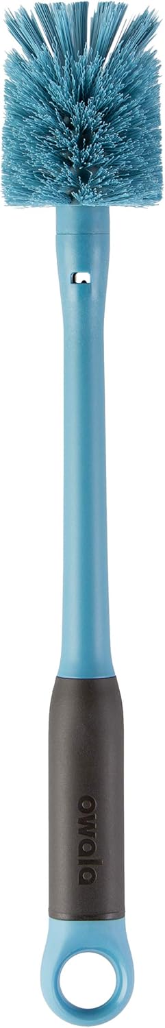Owala 2-in-1 Water Bottle Brush Cleaner and Water Bottle Straw Cleaner Brush, Water Bottle Brush with Removable Head and Twist n� Hide Straw Brush, Smokey Blue