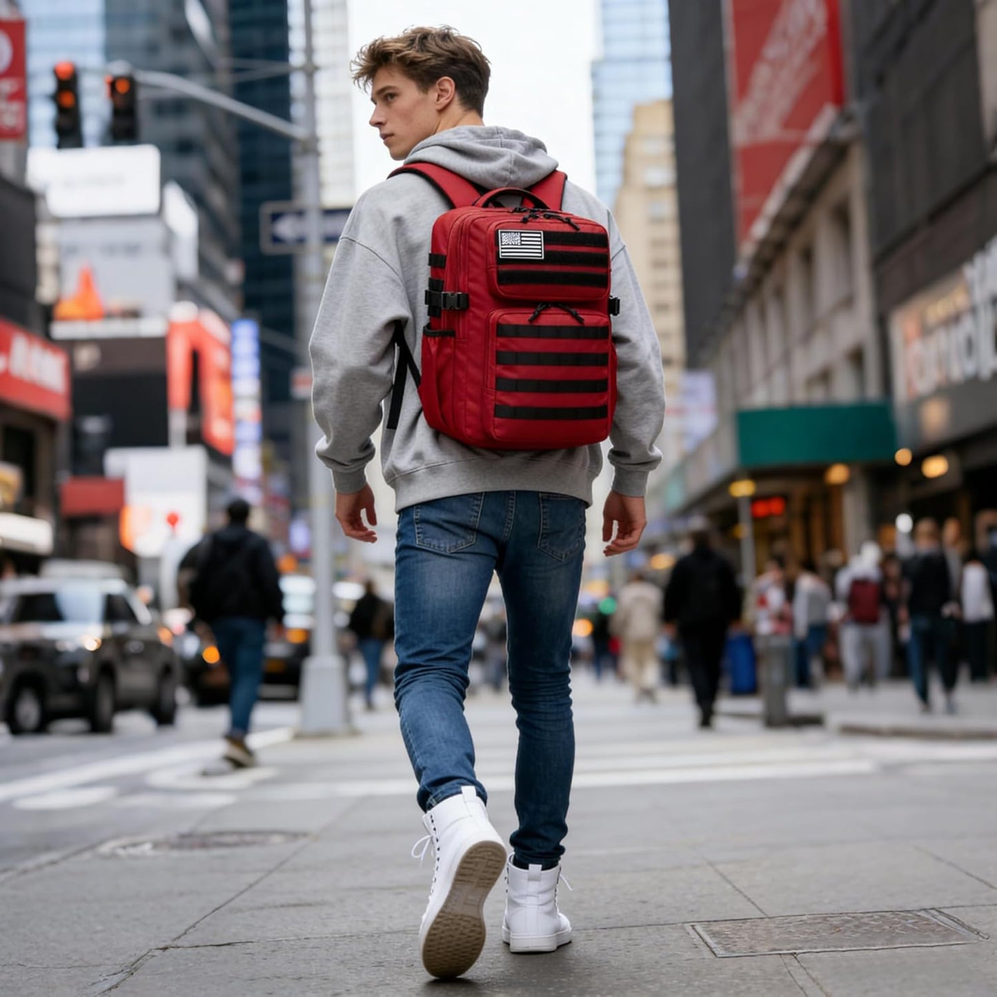 Wotony Military Tactical Backpack for Men Waterproof Daypack 3 Day Assault Pack Molle Bag with Water Bottle Holder