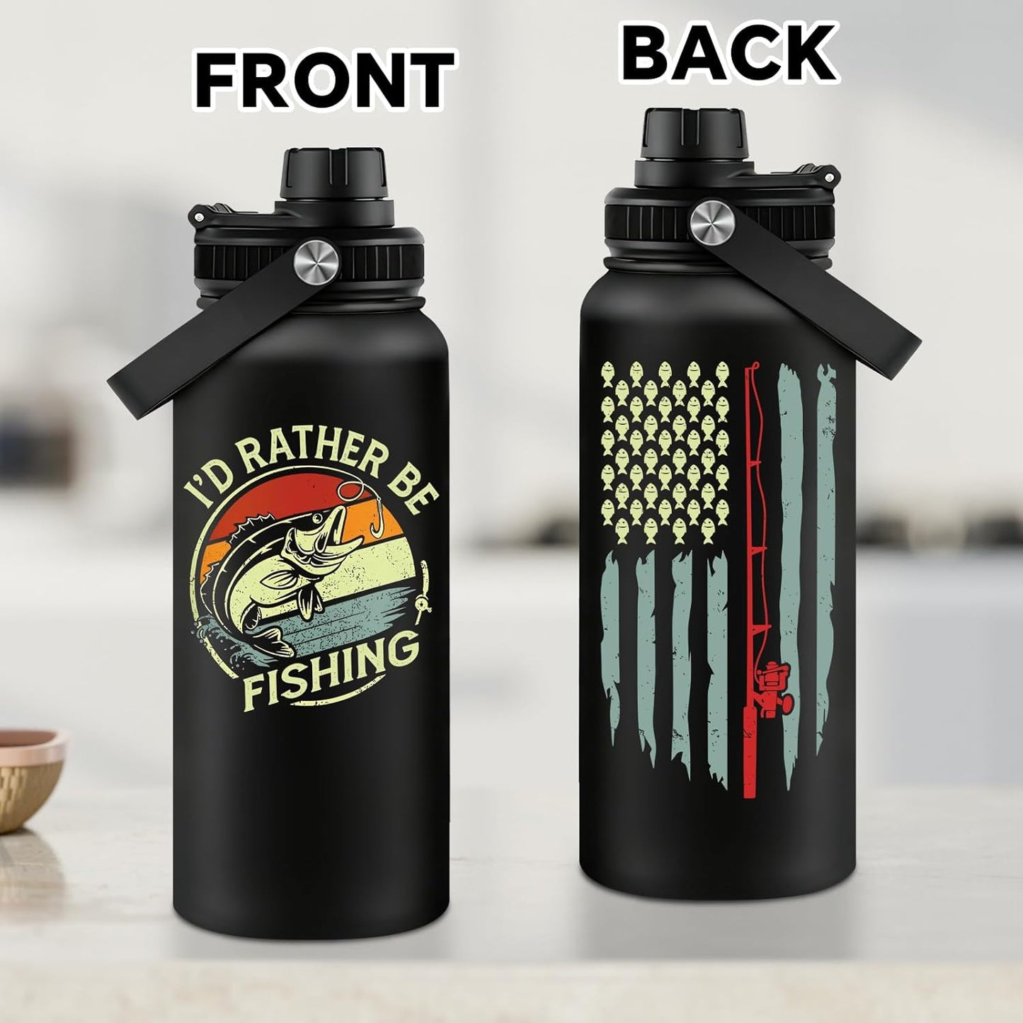 Fufandi Pickleball Gifts - Pickle Ball Dink Responsibly - Christmas, Birthday Gifts for Men, Women, Pickleball Lovers, Player Coach - Pickle Ball Water Bottle 32oz