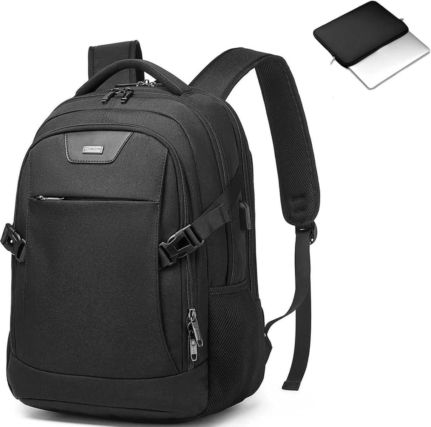 DUSLANG 17 Inch Laptop Backpack for Travel Water Resistant College Backpack for Men/Women Laptop Bag with USB Charging Port,Black - Colors B
