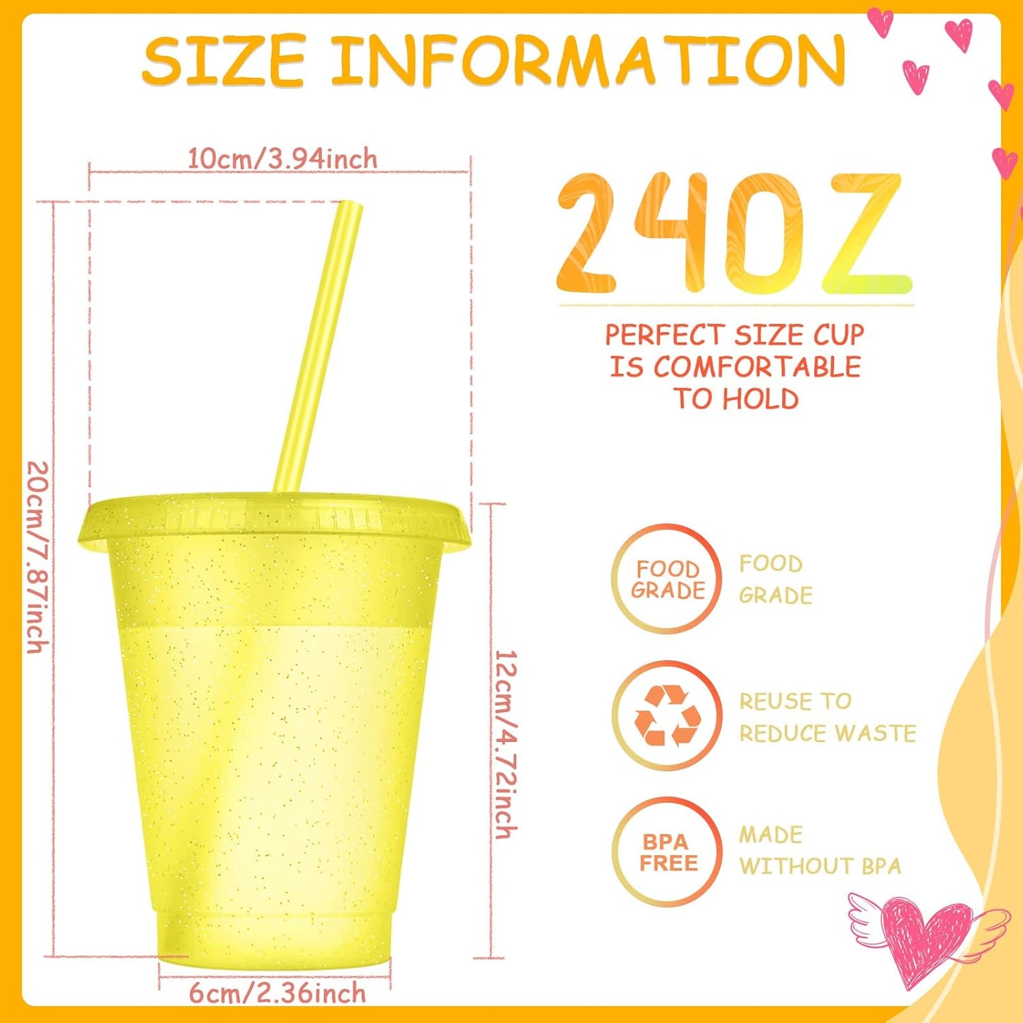 Sieral 30 Pack Cups with Lids and Straws Kids Tumbler with Straw Reusable Water Bottle Iced Coffee Travel Mug Adults Plastic Cups for Parties 16 oz (Candy Colors)
