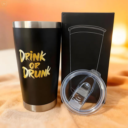 Fathers Day Gift for Dad Funny Coffee Tumbler Gifts for Father “ If Dad Can't Fix It We're All Screwed"20OZ Stainless Steel Tumbler with Magnetic Slider Lid Gifts for Men from Daughter, Son, Kids.