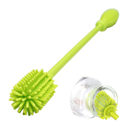 A-Brush Silicone Bottle Cleaner Brush, 2 Piece Set, Flexible, Long Handle - Water Bottle Cleaner, Baby Bottle Nipple Brush for Plastic & Glass, BPA-Free Dish Washing Brush A2S Protection