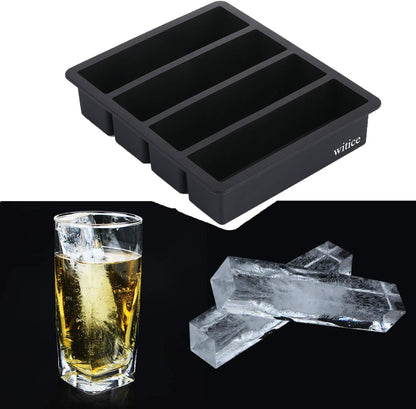 Silicone Ice Cube Trays Large for Whisky(2-Pack) - Butter Mold,With Easy Release Ice Cubes for Whiskey and For Cocktail,Food Grade