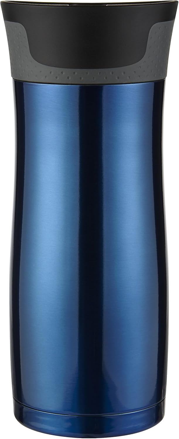 Contigo AUTOSEAL West Loop Vacuum-Insulated Stainless Steel Travel Mug with Easy-Clean Lid 12 oz Blueberry