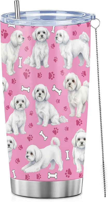Beagle Gifts for Women Men, 40oz Stainless Steel Insulated Tumbler Travel Cup Mug, Funny and Unique Beagle Gifts for Dog Lover - Colors B