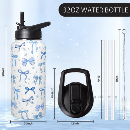 32 oz Pickleball Insulated Water Bottle with Straw - Pickleball Gym Hiking Sports Coffee Mug | Perfect Pickleball Gifts for Women, Pickleball Decor Accessories