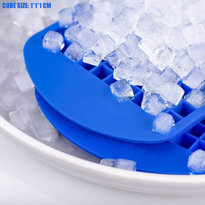 Mini Ice Cube Trays for Freezer 1 Pack — 160 Small Crushed Ice Cube Molds, BPA Free Food Grade Silicone, Easy Release Stackable Trays for Iced Coffee, Whiskey, Cocktail & Drinks