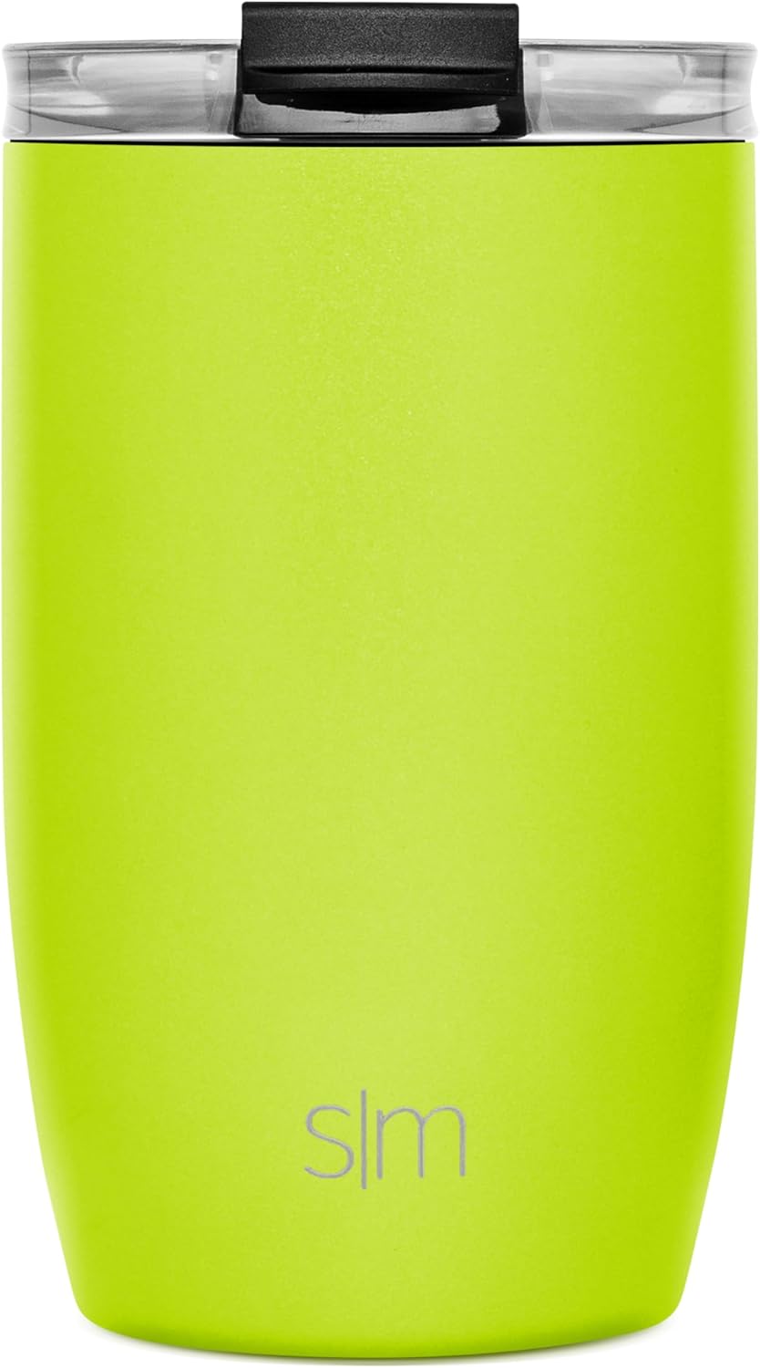 Simple Modern Voyager Tumbler with Flip Lid | Travel Coffee Mug | Insulated Stainless Steel Cold Brew Iced or Hot Coffee Cup | Gifts for Women Men Her Him | 16oz, Almond Birch