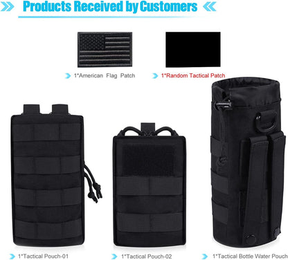Molle Water Bottle Holder, Water Molle Attachments, Molle Water Bottle Pouch, Tactical Backpack Attachment Pouches
