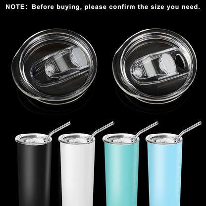 20 oz Skinny Tumbler Replacement Lids Spill Proof Splash Resistant Lids Covers for 2.76in Cup Mouth Compatible with YETI Rambler and More Tumbler Cups (20 oz, 2 Pack)