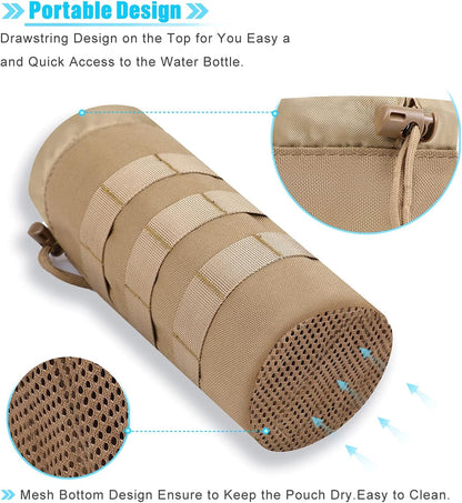 Molle Water Bottle Holder, Water Molle Attachments, Molle Water Bottle Pouch, Tactical Backpack Attachment Pouches