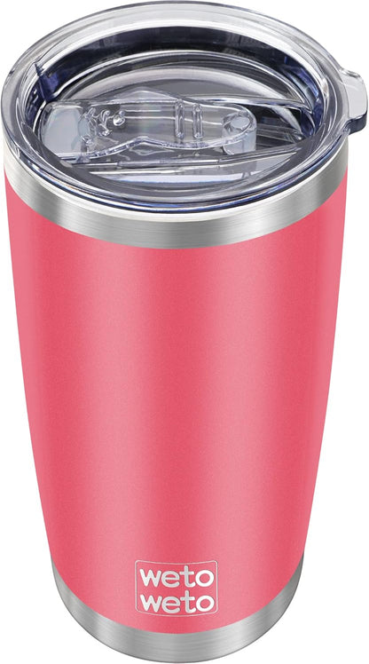 WETOWETO 20oz Tumbler, Stainless Steel Vacuum Insulated Coffee Travel Mug, Double Wall Powder Coated Insulated Coffee Mug Travel Mug with Lid Thermal Cup for Outdoor (Navy Blue, 1 Pack)