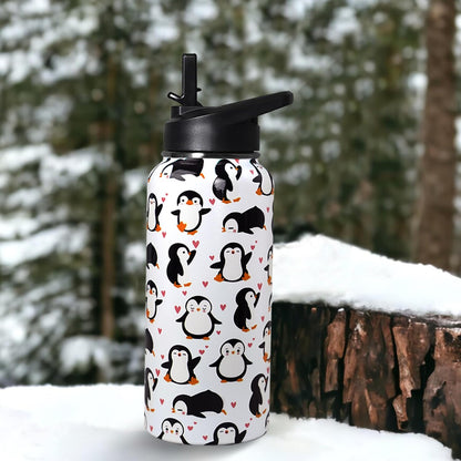 32 oz Pickleball Insulated Water Bottle with Straw - Pickleball Gym Hiking Sports Coffee Mug | Perfect Pickleball Gifts for Women, Pickleball Decor Accessories