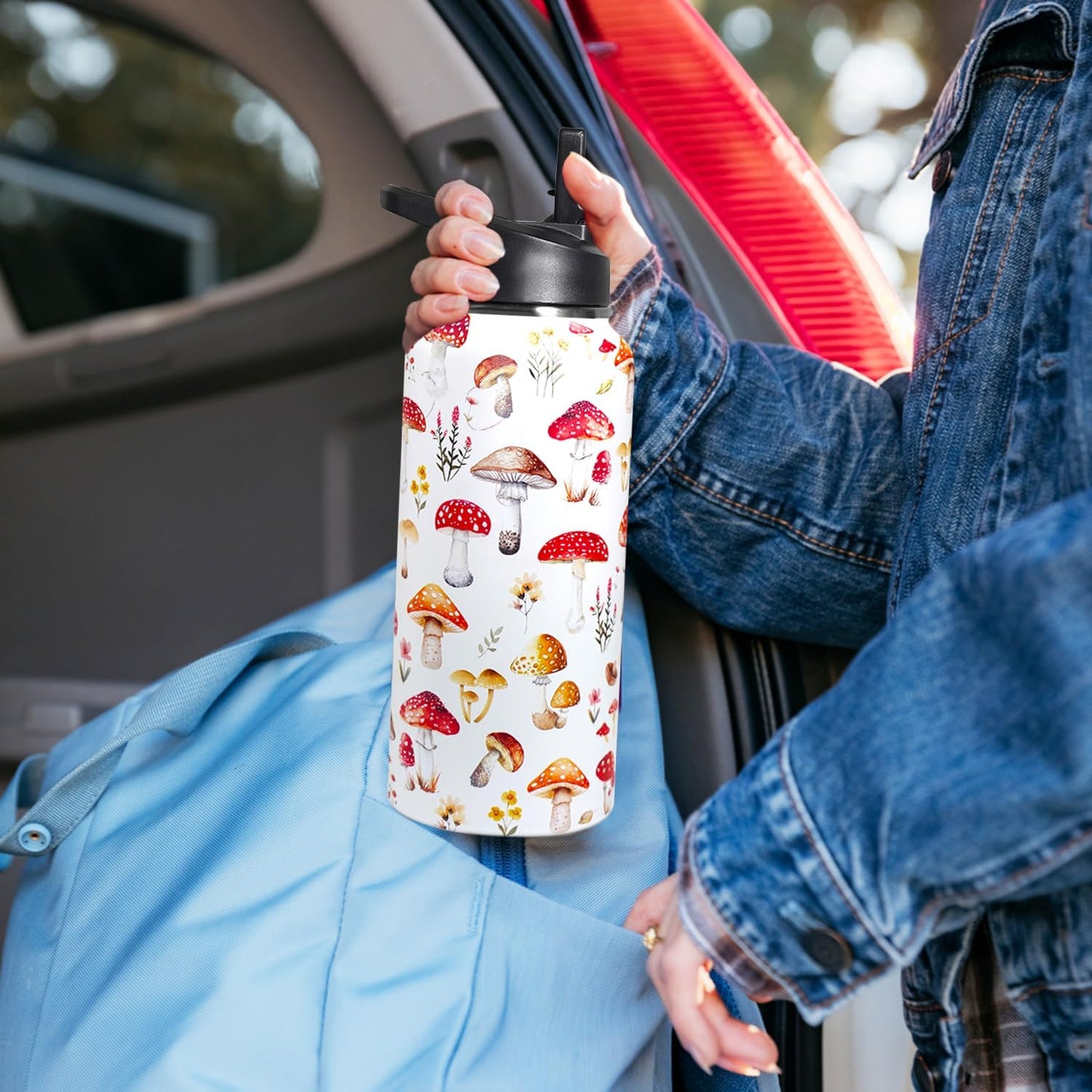 32 oz Pickleball Insulated Water Bottle with Straw - Pickleball Gym Hiking Sports Coffee Mug | Perfect Pickleball Gifts for Women, Pickleball Decor Accessories