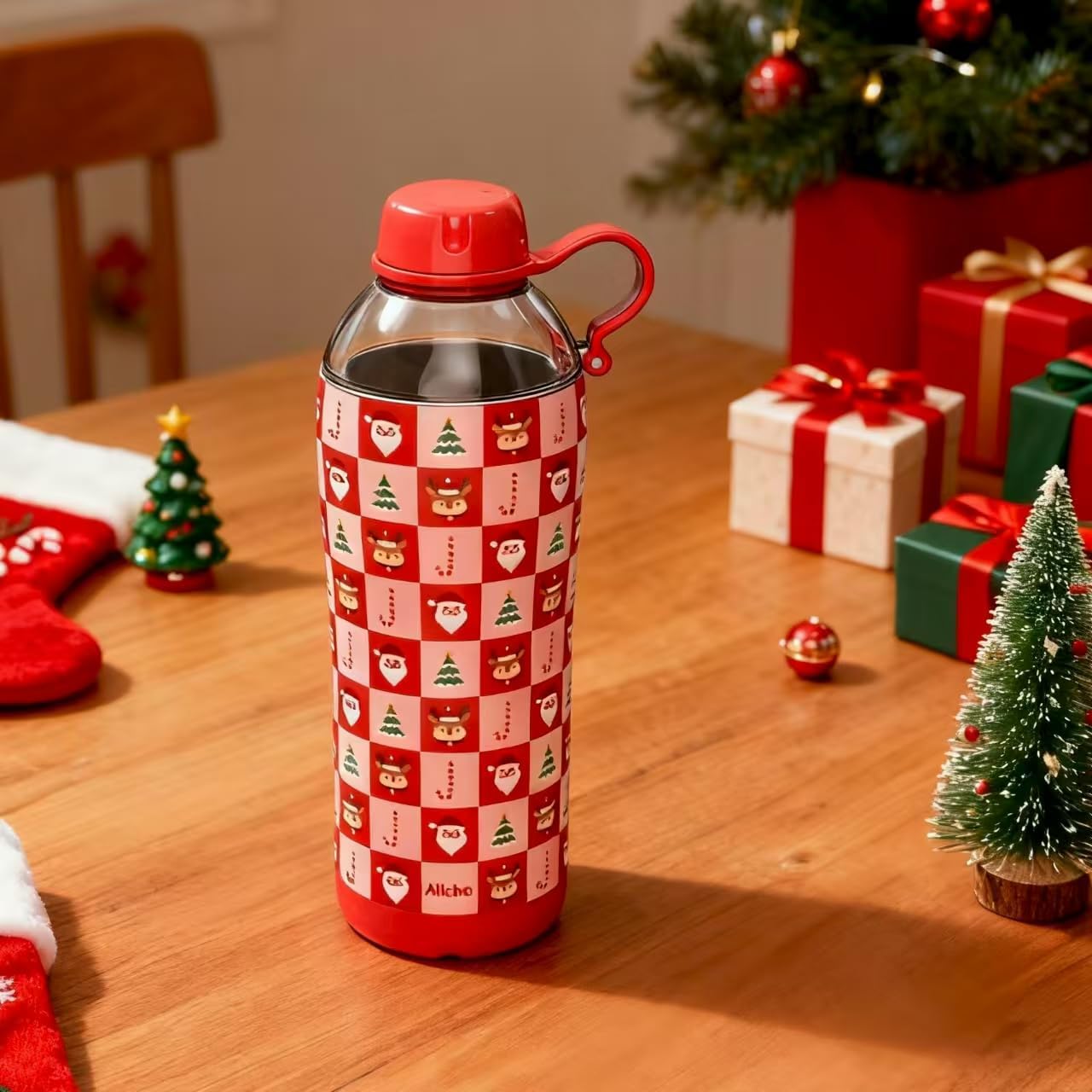 Allcho Insulated Water Bottle for Women, 18oz Stainless Steel Leak Proof Tumbler with 2 Lids, BPA-Free Tritan Chug & Straw Lid, Double Wall Vacuum Flask