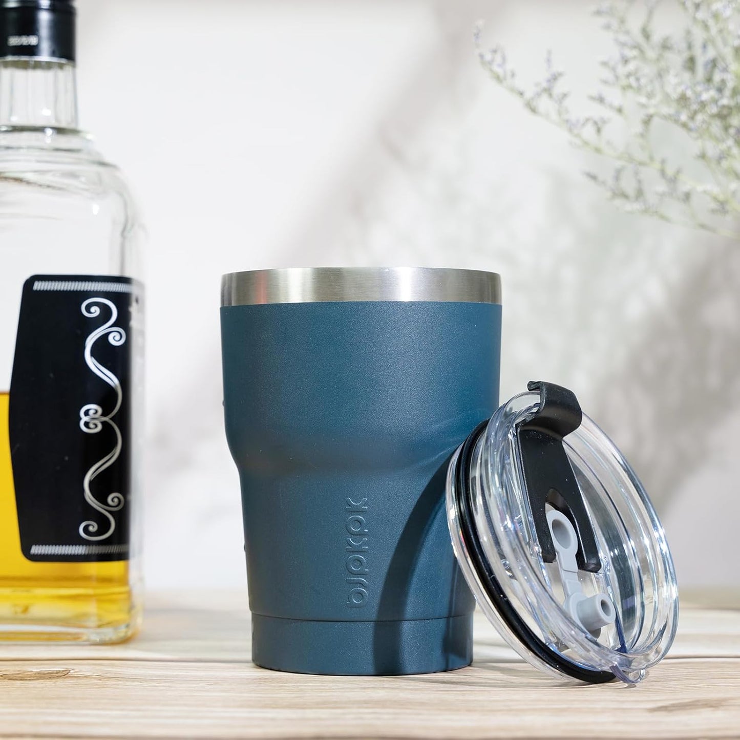 BJPKPK Tumbler With Handle And Straw Lid 40 oz Stainless Steel Insulated Coffee Tumbler Cups For Home, Office or Car,Turquoise