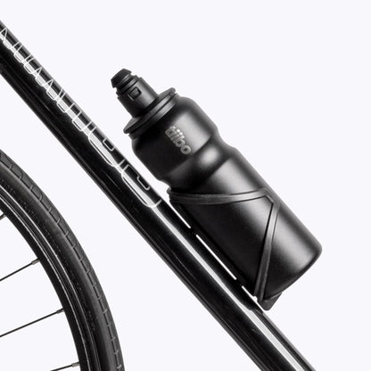 tiibo Vacuum Insulated Stainless Steel Bike Water Bottle, Double Wall, No-Squeeze, Fast Flow Sport Nozzle, Designed for Cycling, Biking, Fitness & Sports, Fits Most Bike Cages (Brushed, 23OZ)