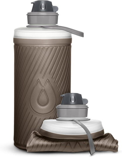 HydraPak Flux - Collapsible Backpacking Water Bottle (750ml, 1L, 1.5L) - BPA Free, Ultra Light, Spill-Proof Twist Cap