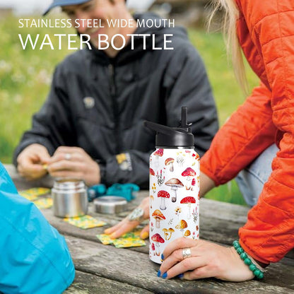 32 oz Pickleball Insulated Water Bottle with Straw - Pickleball Gym Hiking Sports Coffee Mug | Perfect Pickleball Gifts for Women, Pickleball Decor Accessories