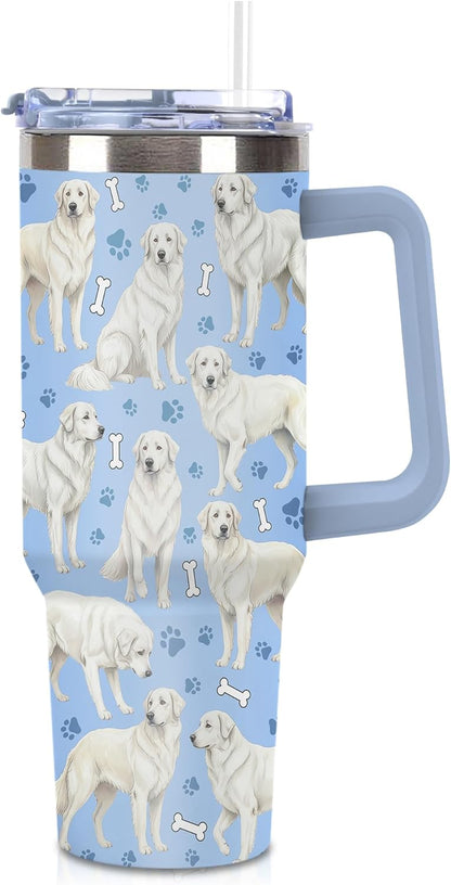 Beagle Gifts for Women Men, 40oz Stainless Steel Insulated Tumbler Travel Cup Mug, Funny and Unique Beagle Gifts for Dog Lover - Colors B