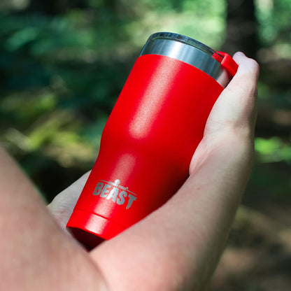 Beast 10 oz Tumbler Stainless Steel Vacuum Insulated Coffee Ice Cup Double Wall Travel Flask (Arctic White)