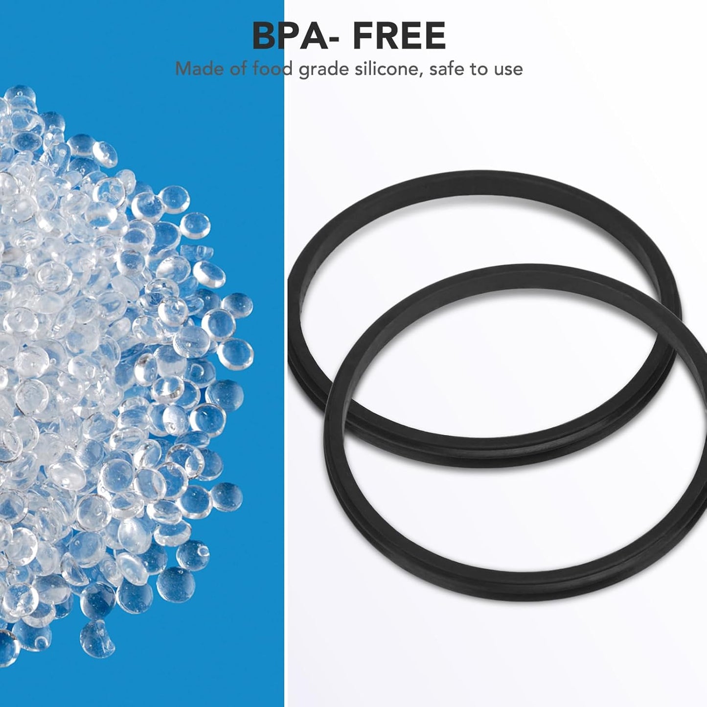 Rubber Seal Replacement Gasket for Yeti Lid, Leak-proof O Ring Replacement Compatible with Yeti 20 oz Tumbler, 10/24 oz Mug, 25 oz Straw Mug and 10 oz Lowball, 4 Packs