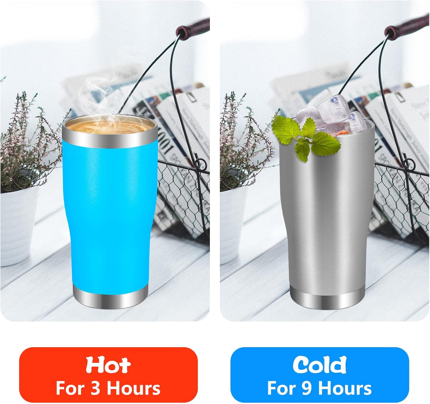VEGOND 20oz Tumbler Stainless Steel Tumbler Cup with Lid And Straw Vacuum Insulated Double Wall Travel Coffee Mug(Orange 1 Pack)