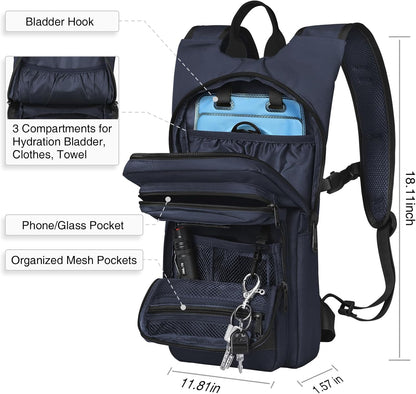 NOOLA Hydration Backpack with 3L TPU Water Bladder, Tactical Molle Water Backpack for Men Women, Hydration Pack for Hiking, Biking, Running and Climbing