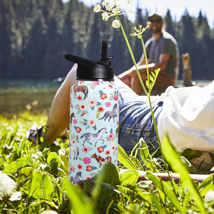 32 oz Pickleball Insulated Water Bottle with Straw - Pickleball Gym Hiking Sports Coffee Mug | Perfect Pickleball Gifts for Women, Pickleball Decor Accessories