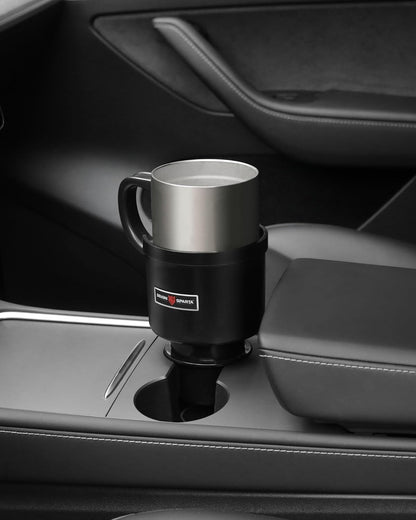 Upgraded Car Cup Holder Expander Adapter with Offset Adjustable Base, Compatible with Yeti 14/24/36/46oz Ramblers, Hydro Flasks 32/40oz, Other Large Bottles Mugs in 3.5"-4.0", 1 Pack
