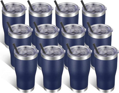 VEGOND 20oz Tumbler Stainless Steel Tumbler Cup with Lid And Straw Vacuum Insulated Double Wall Travel Coffee Mug(Orange 1 Pack)