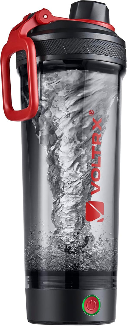 VOLTRX Electric Protein Shaker Bottle - USB Rechargeable Mixer Cup for Shakes and Meal Replacements, BPA-Free Tritan, 20oz