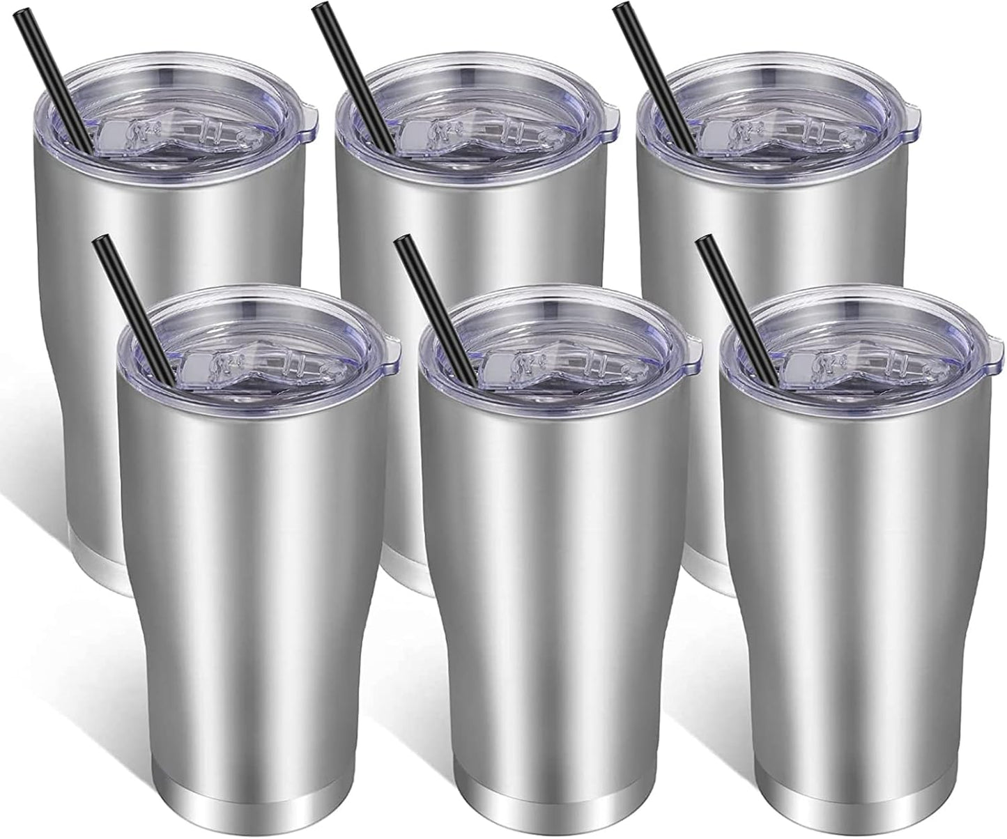 VEGOND 20oz Tumbler Stainless Steel Tumbler Cup with Lid And Straw Vacuum Insulated Double Wall Travel Coffee Mug(Orange 1 Pack)