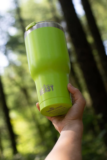 Beast 10 oz Tumbler Stainless Steel Vacuum Insulated Coffee Ice Cup Double Wall Travel Flask (Arctic White)