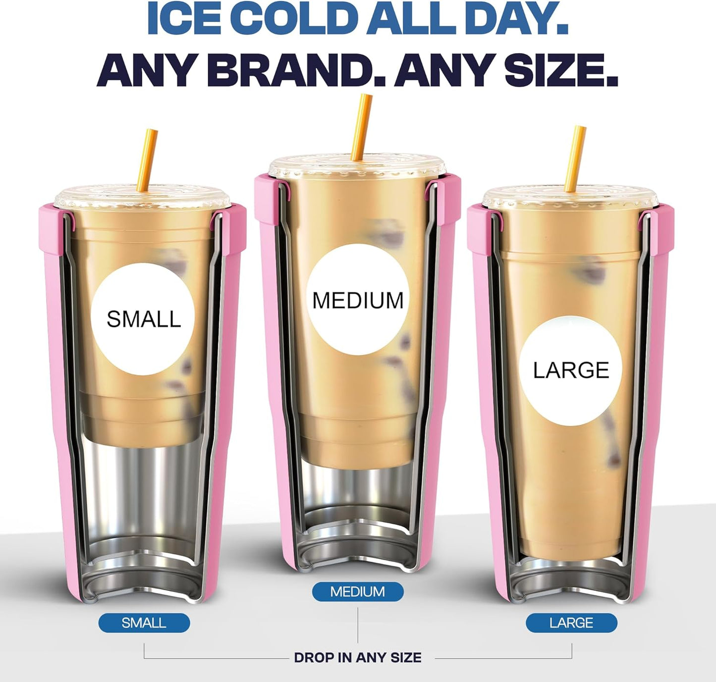 Frost Buddy Togo Buddy | 30 oz Stainless Steel Vacuum Insulated Tumbler | To Go Coffee Cup – Iced Coffee Cups, Iced Coffee Sleeve, Travel Mug, Thermal Cup for Hot & Cold Drinks, Dunkin Cup (Pencil) - Colors B