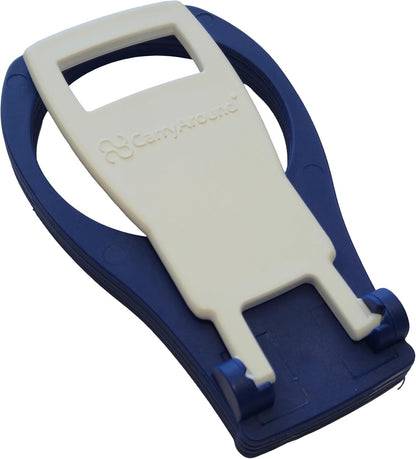 CarryAround Fold Away Cup Carrier/Caddy [Made in UK] (Blue) Take-Out Coffee Soft Drink Pint Beer Beverage Holder, Sturdy Reusable Pocket Size, Festival Sports Gigs - Easy & Safe 2,3,4 Cups