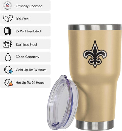 FOCO NFL Team Logo 30oz Insulated Stainless Steel Travel Mug Tumbler
