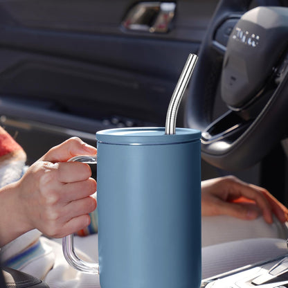 Tomorotec 8-Pack Stainless Steel Straws Fit for 40oz Stanley Tumblers, 12" Metal Straws Fit for Stanley Cup with 1 Brush, Reusable Drinking Straws for Smoothies, Milkshakes, Dishwasher Safe & BPA-Free
