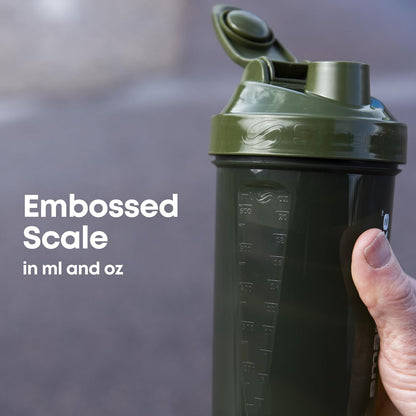 Smartshake Lite 4-Pack Protein Shaker Bottle 400 ml | 13.5 oz - Leakproof Screw-on Lid - BPA Free – Unisex - Mist Grey, Army Green, Black, Navy Blue | 4-Pack