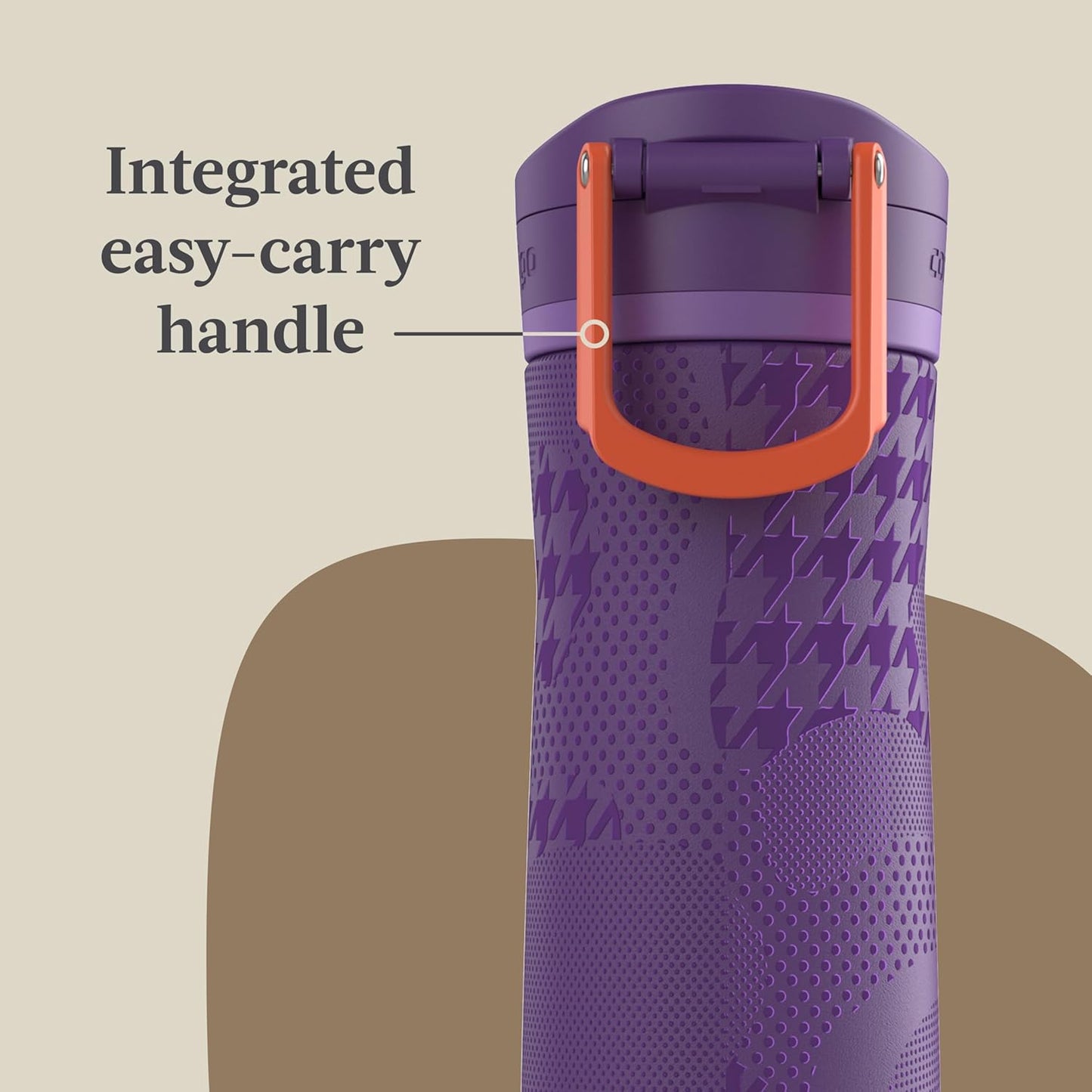 Contigo Jackson Chill 2.0, Vacuum-Insulated Stainless Steel Water Bottle with Secure Lid, Leak-Proof Travel Friendly, 20oz Capacity, Blueberry Color, Keeps Drinks Cold for 12 Hours